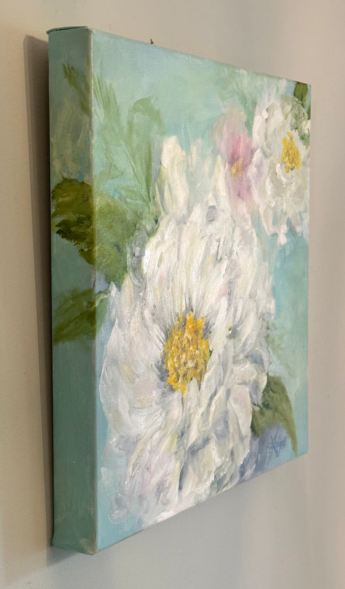 Clouds of Peonies | Original Oil Painting